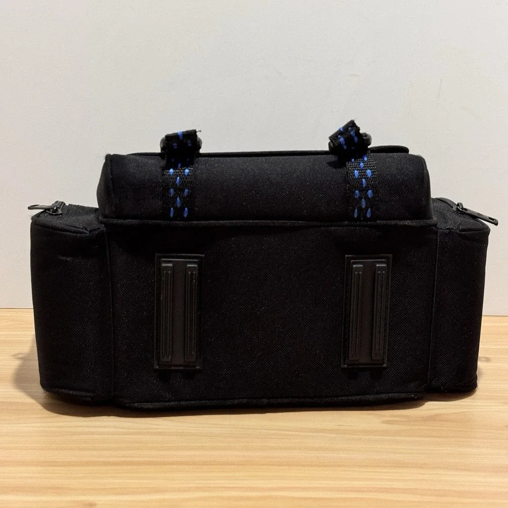 Samsonite Camera Camcorder Bag With Shoulder Strap Model 809BK Blue Accents Pkts